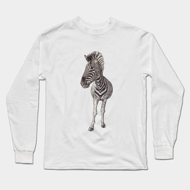 ZEBRA Long Sleeve T-Shirt by PaddlesworthDraws